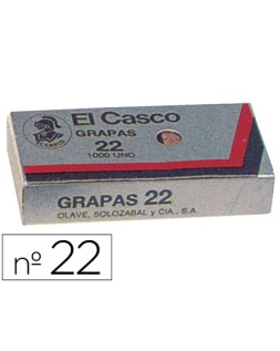 Grapas el casco nº22 caja de 1000 unidades