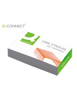 Grapas q-connect nº10 galvanizadas caja de 1000 unidades