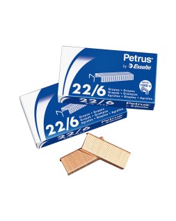 Grapas petrus nº 26/6 galvanizada caja de 1000 unidades