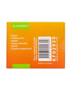 Grapas q-connect nº 23/6 cobreadas caja de 1000 unidades