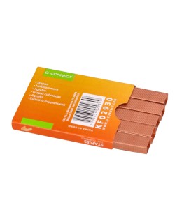 Grapas q-connect nº 23/6 cobreadas caja de 1000 unidades
