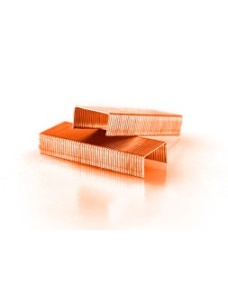 Grapas q-connect nº 23/6 cobreadas caja de 1000 unidades