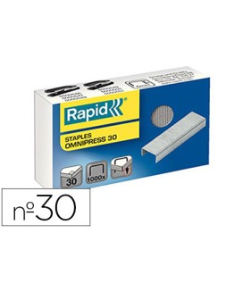Grapas rapid omnipress 30 galvanizadas caja de 1000 unidades