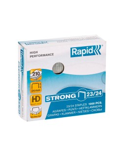 Grapas rapid strong nº 23/24 galvanizadas caja de 1000 unidades