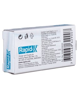 Grapas rapid 10/4 mm galvanizada caja de 1000 unidades