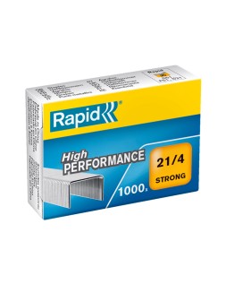 Grapas rapid 21/4 mm galvanizada strong caja de 1000 unidades