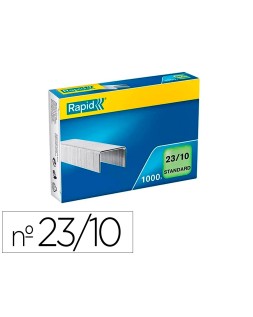 Grapas rapid 23/10 mm galvanizada caja de 1000 unidades