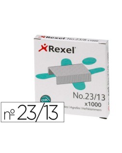 Grapas rexel 23/13 acero caja 1000 unidades