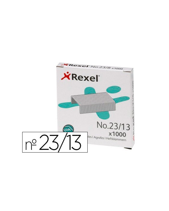 Grapas rexel 23/13 acero caja 1000 unidades