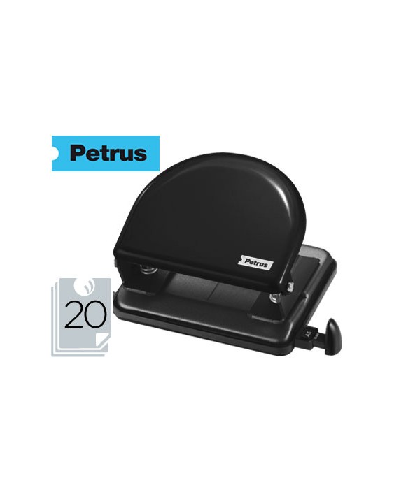 Taladrador petrus 52 negro capacidad 20 hojas