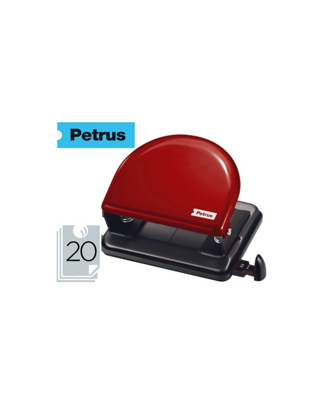 Taladrador petrus 52 rojo capacidad 20 hojas