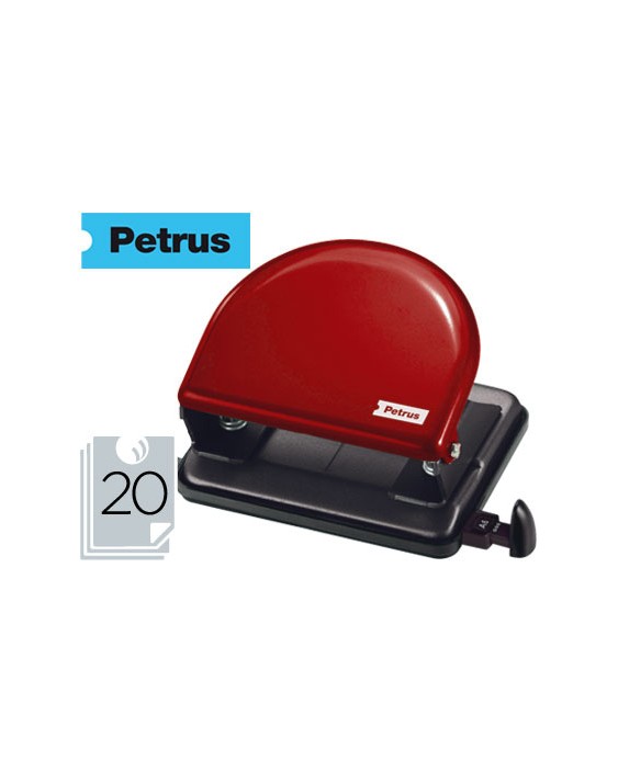 Taladrador petrus 52 rojo capacidad 20 hojas