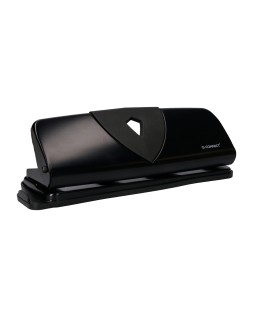 Taladrador q-connect kf01238 negro 4 taladros abertura 1,6 mm capacidad 16 hojas