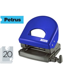 Taladrador petrus 62 color azul capacidad 20 hojas