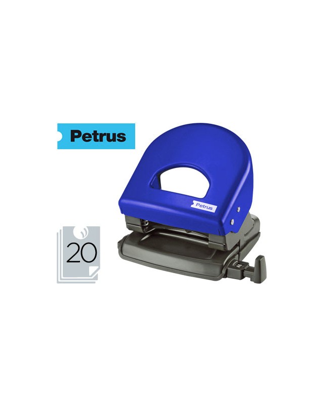 Taladrador petrus 62 color azul capacidad 20 hojas