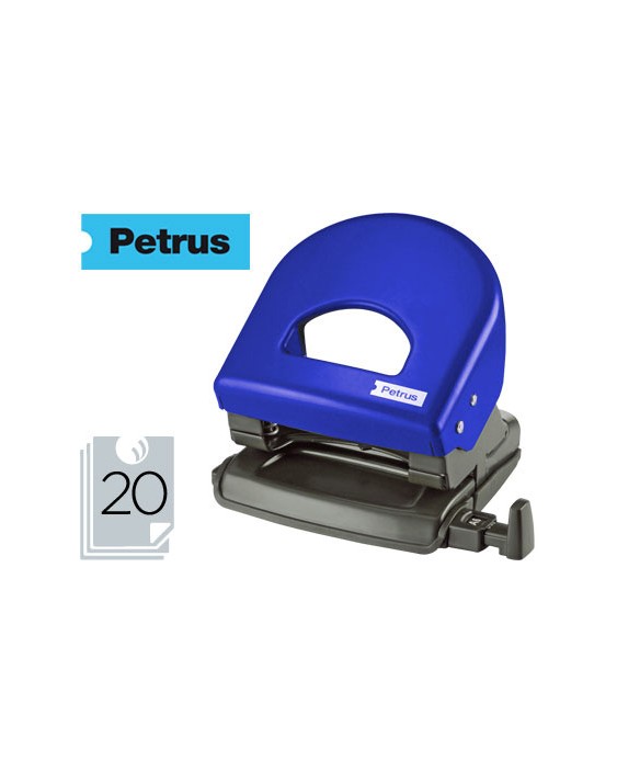 Taladrador petrus 62 color azul capacidad 20 hojas