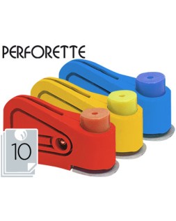 Taladrador perforette 1 taladro capacidad 10 hojas unidad