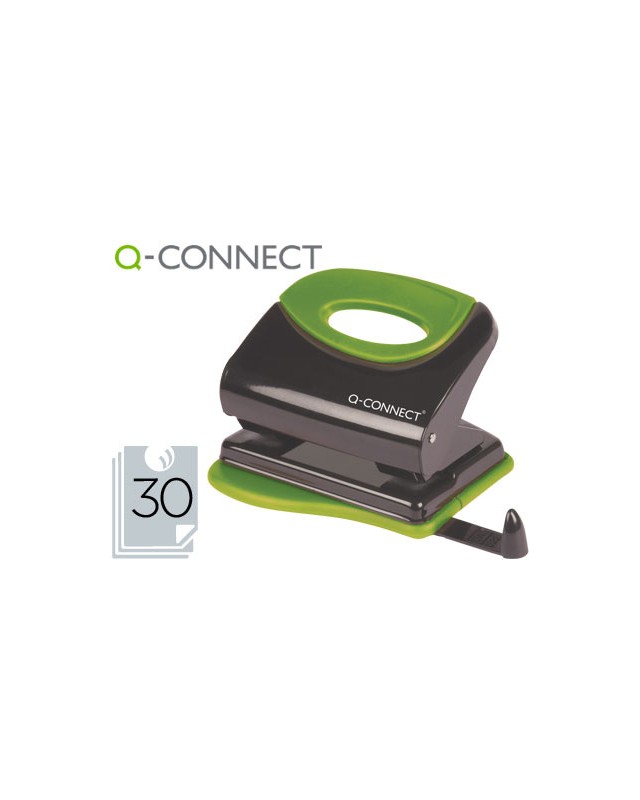 Taladrador q-connect kf00996 metalico con empuñadura de caucho capacidad 30 hojas