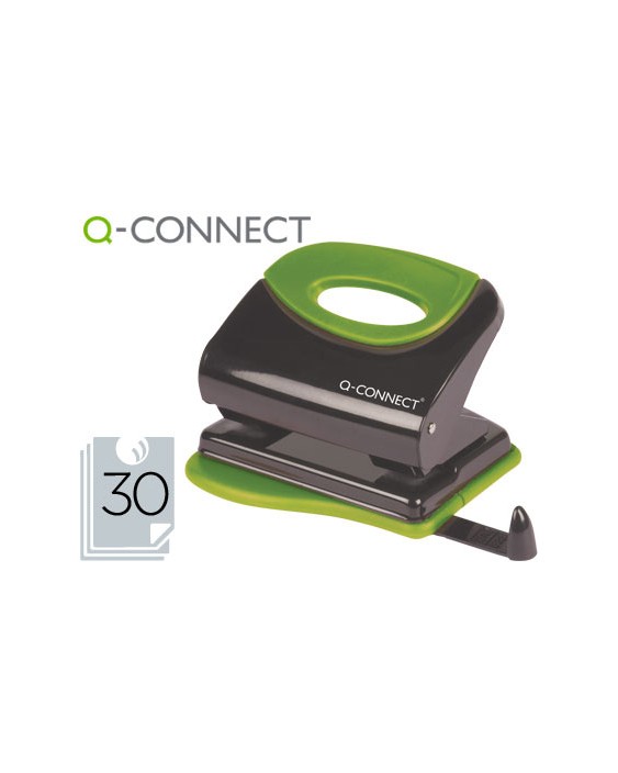 Taladrador q-connect kf00996 metalico con empuñadura de caucho capacidad 30 hojas