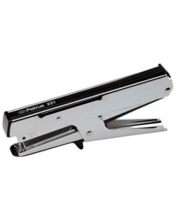 Grapadora petrus de tenaza 221 metalica capacidad de grapado 20 hojas usa grapas 23/6
