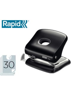 Taladrador rapid fc30 plastico color negro capacidad 30 hojas