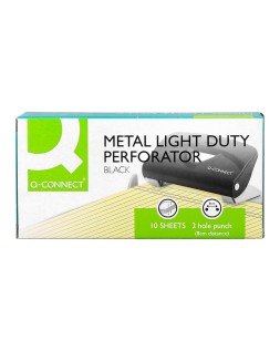 Taladrador q-connect kf14214 negro abertura 1 mm capacidad 10 hojas