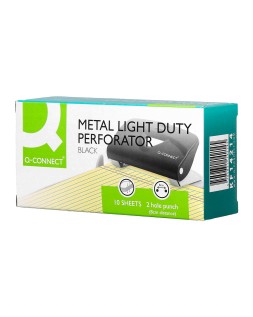 Taladrador q-connect kf14214 negro abertura 1 mm capacidad 10 hojas