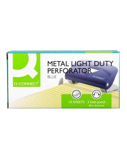 Taladrador q-connect kf14215 azul abertura 1 mm capacidad 10 hojas