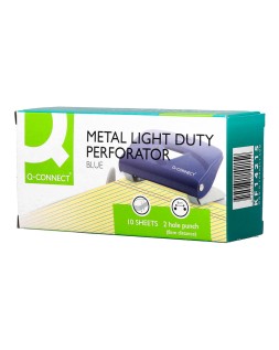 Taladrador q-connect kf14215 azul abertura 1 mm capacidad 10 hojas