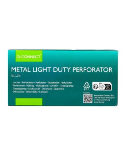 Taladrador q-connect kf14215 azul abertura 1 mm capacidad 10 hojas