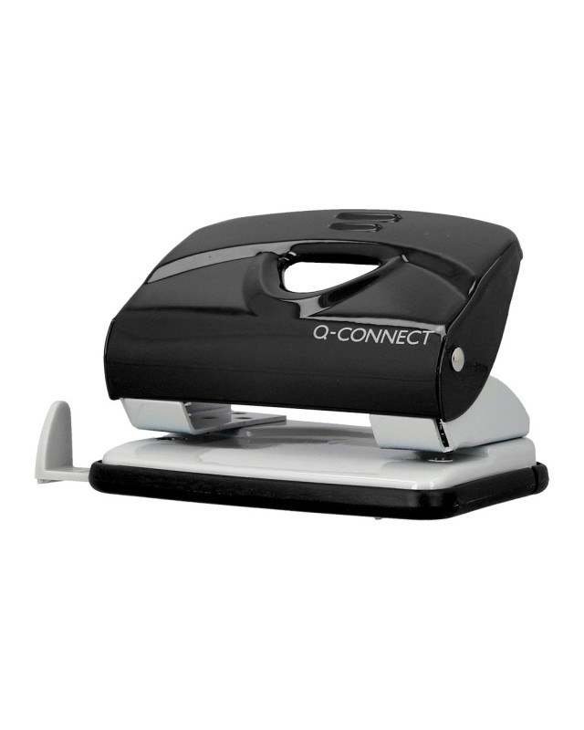 Taladrador q-connect kf14217 negro abertura 2 mm capacidad 20 hojas