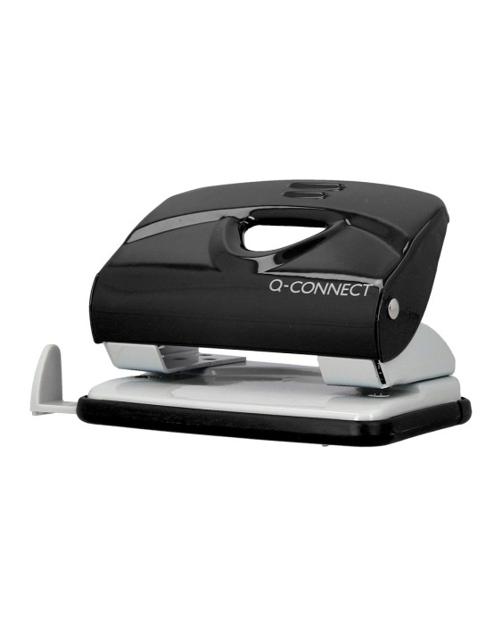 Taladrador q-connect kf14217 negro abertura 2 mm capacidad 20 hojas