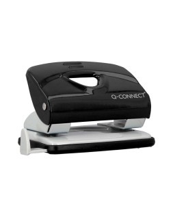 Taladrador q-connect kf14217 negro abertura 2 mm capacidad 20 hojas