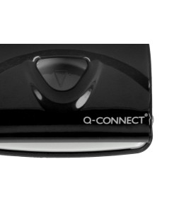 Taladrador q-connect kf14217 negro abertura 2 mm capacidad 20 hojas