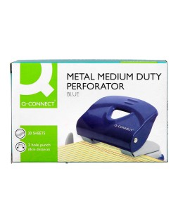 Taladrador q-connect kf14218 azul abertura 2 mm capacidad 20 hojas