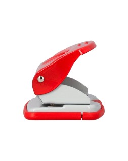 Taladrador q-connect kf14219 rojo abertura 2 mm capacidad 20 hojas