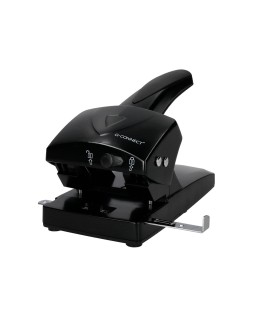 Taladrador q-connect kf01237 negro abertura 6,5 mm capacidad 65 hojas