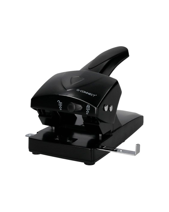 Taladrador q-connect kf01237 negro abertura 6,5 mm capacidad 65 hojas