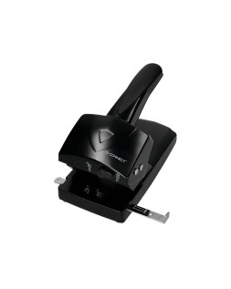 Taladrador q-connect kf01237 negro abertura 6,5 mm capacidad 65 hojas