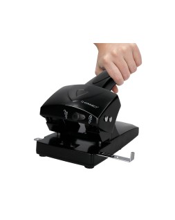 Taladrador q-connect kf01237 negro abertura 6,5 mm capacidad 65 hojas