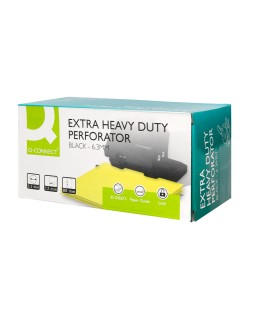Taladrador q-connect kf01237 negro abertura 6,5 mm capacidad 65 hojas