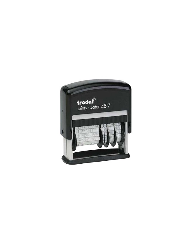 Formulario trodat con fechador 12 textos entintaje automatico 4 mm