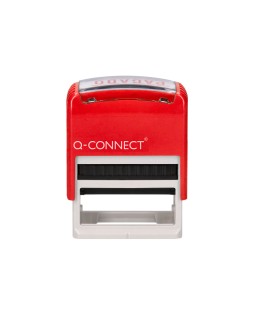 Sello entintado automatico q-connect pagado almohadilla 14x38 mm color rojo