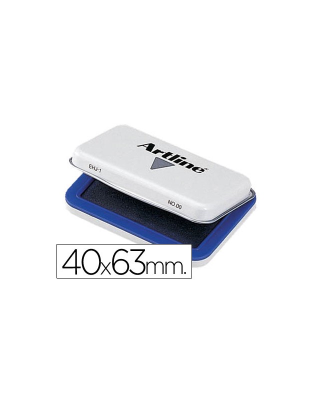 Tampon artline nº00 azul 40x63 mm