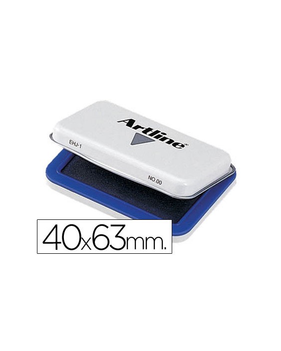 Tampon artline nº00 azul 40x63 mm