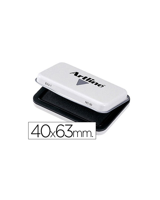 Tampon artline nº00 negro 40x63 mm
