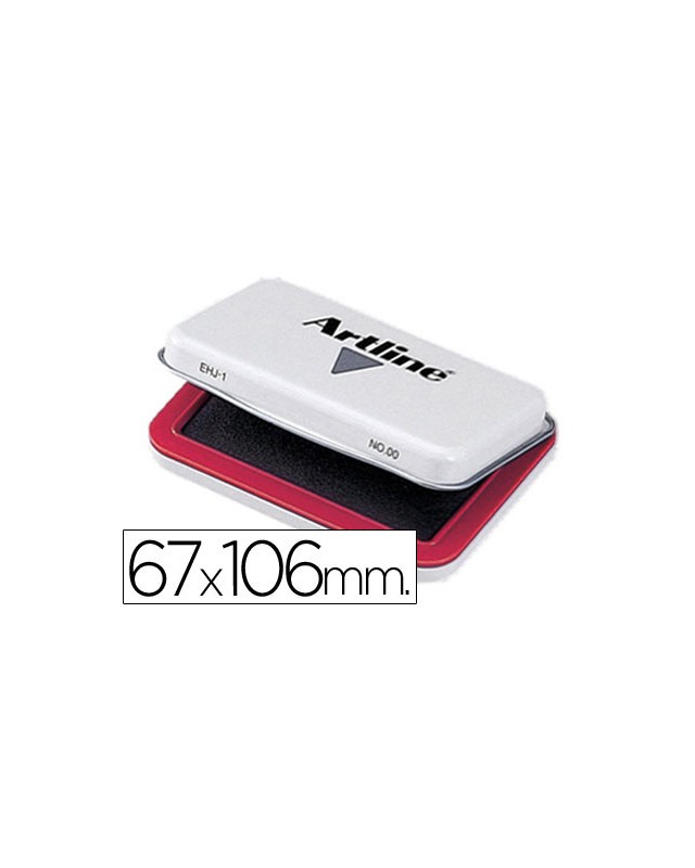 Tampon artline nº1 rojo 67x106 mm