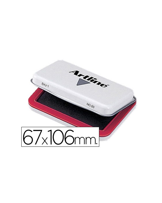 Tampon artline nº1 rojo 67x106 mm
