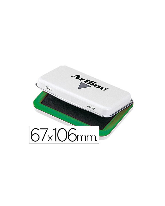 Tampon artline nº1 verde 67x106 mm