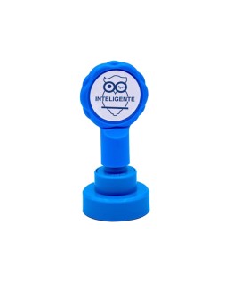 Sello artline emoticono inteligente color azul 22 mm diametro
